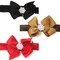 Wrapables Ribbon Bow with Rhinestone Button Center Stretchy Headband, Set of 12